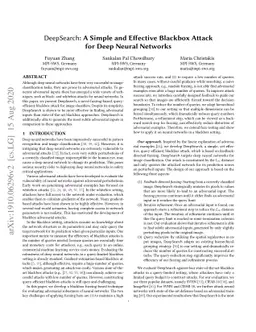 DeepSearch: A Simple and Effective Blackbox Attack for Deep Neural
  Networks