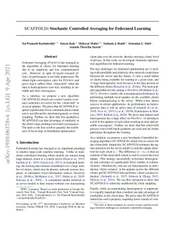 SCAFFOLD: Stochastic Controlled Averaging for Federated Learning