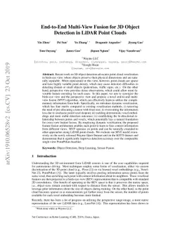 End-to-End Multi-View Fusion for 3D Object Detection in LiDAR Point
  Clouds