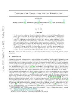 Topological Navigation Graph Framework