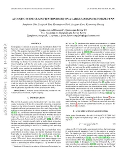 Acoustic Scene Classification Based on a Large-margin Factorized CNN