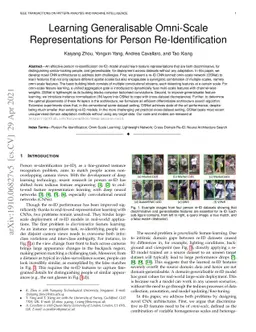 Learning Generalisable Omni-Scale Representations for Person
  Re-Identification