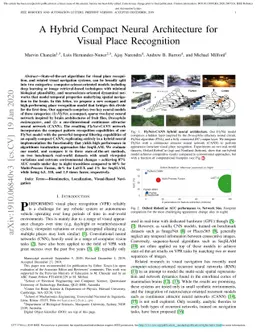 A Hybrid Compact Neural Architecture for Visual Place Recognition