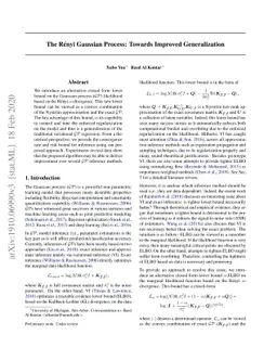 The Renyi Gaussian Process: Towards Improved Generalization