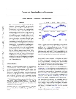 Parametric Gaussian Process Regressors