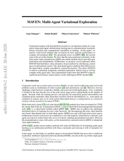 MAVEN: Multi-Agent Variational Exploration