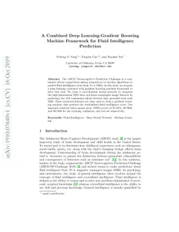 A Combined Deep Learning-Gradient Boosting Machine Framework for Fluid
  Intelligence Prediction