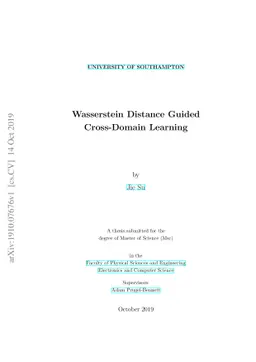Wasserstein Distance Guided Cross-Domain Learning