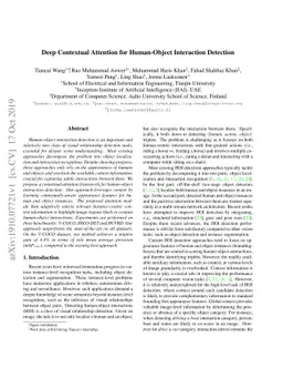 Deep Contextual Attention for Human-Object Interaction Detection