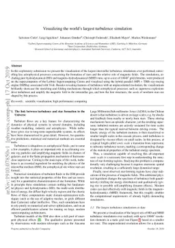 Visualizing the world's largest turbulence simulation