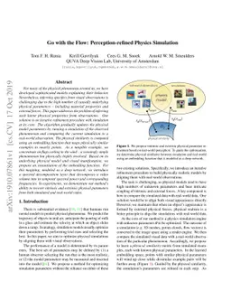 Go with the Flow: Perception-refined Physics Simulation