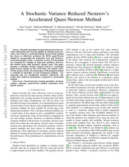 A Stochastic Variance Reduced Nesterov's Accelerated Quasi-Newton Method