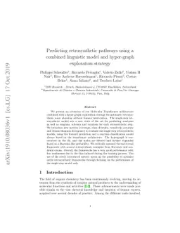 Predicting retrosynthetic pathways using a combined linguistic model and
  hyper-graph exploration strategy