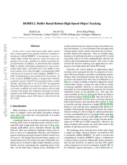 BOBBY2: Buffer Based Robust High-Speed Object Tracking