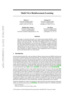 Multi-View Reinforcement Learning