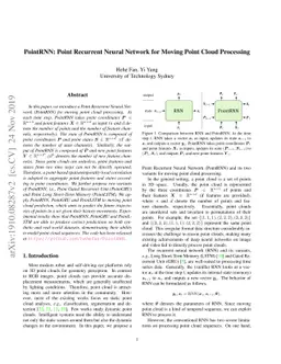PointRNN: Point Recurrent Neural Network for Moving Point Cloud
  Processing