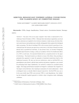 KerCNNs: biologically inspired lateral connections for classification of
  corrupted images