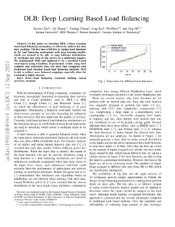 DLB: Deep Learning Based Load Balancing