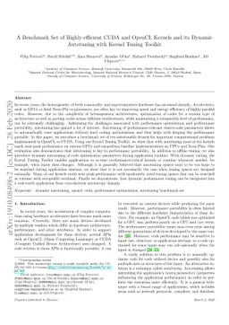 A Benchmark Set of Highly-efficient CUDA and OpenCL Kernels and its
  Dynamic Autotuning with Kernel Tuning Toolkit