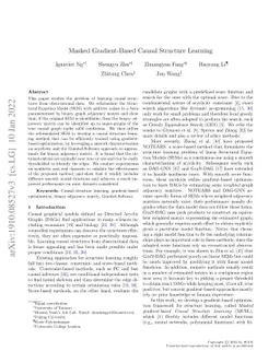 Masked Gradient-Based Causal Structure Learning