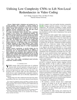 Utilising Low Complexity CNNs to Lift Non-Local Redundancies in Video
  Coding