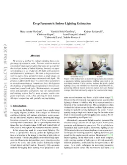 Deep Parametric Indoor Lighting Estimation