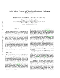 Moving Indoor: Unsupervised Video Depth Learning in Challenging
  Environments