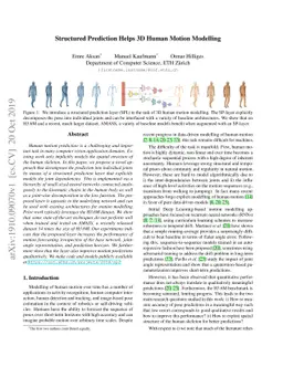 Structured Prediction Helps 3D Human Motion Modelling