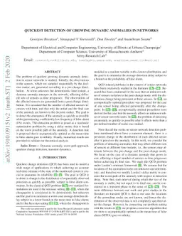 Quickest Detection of Growing Dynamic Anomalies in Networks