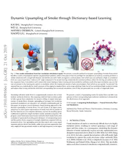 Dynamic Upsampling of Smoke through Dictionary-based Learning