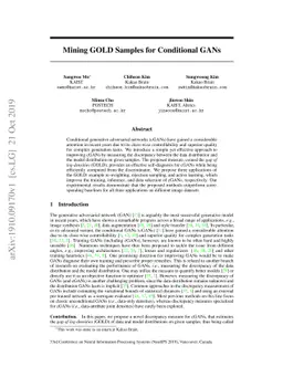 Mining GOLD Samples for Conditional GANs