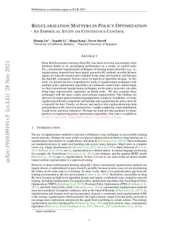 Regularization Matters in Policy Optimization