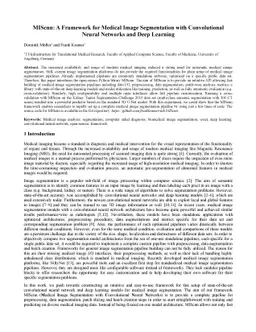 MIScnn: A Framework for Medical Image Segmentation with Convolutional
  Neural Networks and Deep Learning