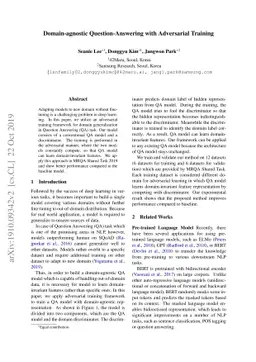 Domain-agnostic Question-Answering with Adversarial Training