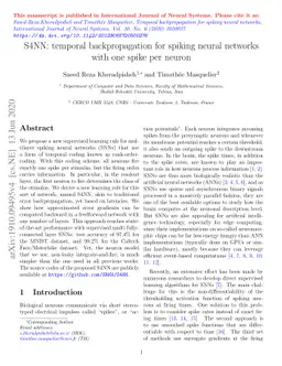 S4NN: temporal backpropagation for spiking neural networks with one
  spike per neuron