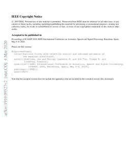 Particle filter with rejection control and unbiased estimator of the
  marginal likelihood