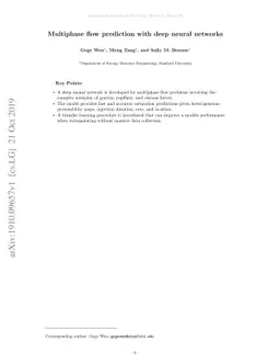 Multiphase flow prediction with deep neural networks