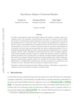 Smoothness-Adaptive Contextual Bandits