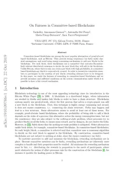 On Fairness in Committee-based Blockchains