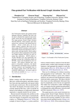 Fine-grained Fact Verification with Kernel Graph Attention Network