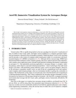 AeroVR: Immersive Visualization System for Aerospace Design