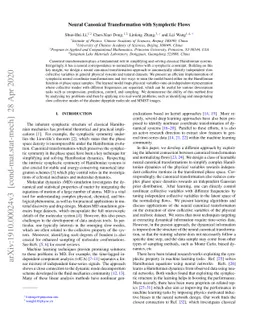 Neural Canonical Transformation with Symplectic Flows