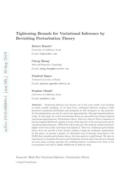 Tightening Bounds for Variational Inference by Revisiting Perturbation
  Theory