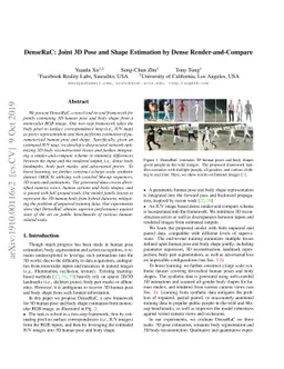 DenseRaC: Joint 3D Pose and Shape Estimation by Dense Render-and-Compare