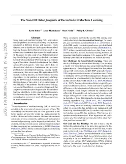 The Non-IID Data Quagmire of Decentralized Machine Learning