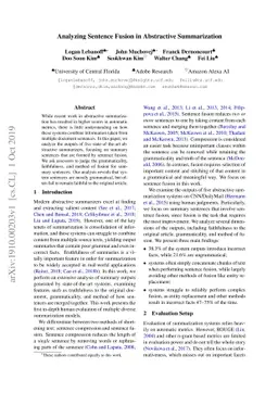 Analyzing Sentence Fusion in Abstractive Summarization