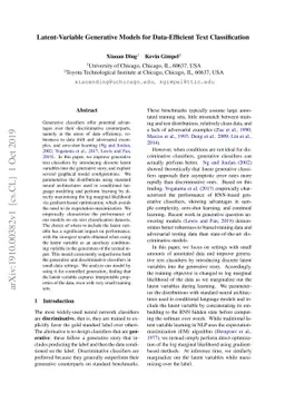 Latent-Variable Generative Models for Data-Efficient Text Classification