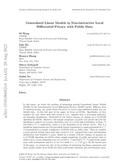 Estimating Smooth GLM in Non-interactive Local Differential Privacy
  Model with Public Unlabeled Data