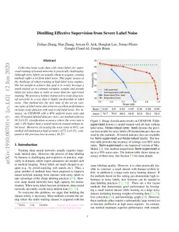 Distilling Effective Supervision from Severe Label Noise