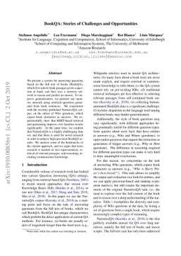 BookQA: Stories of Challenges and Opportunities